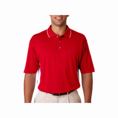 UltraClub Cool-N-Dry Sport Two-Tone Polo