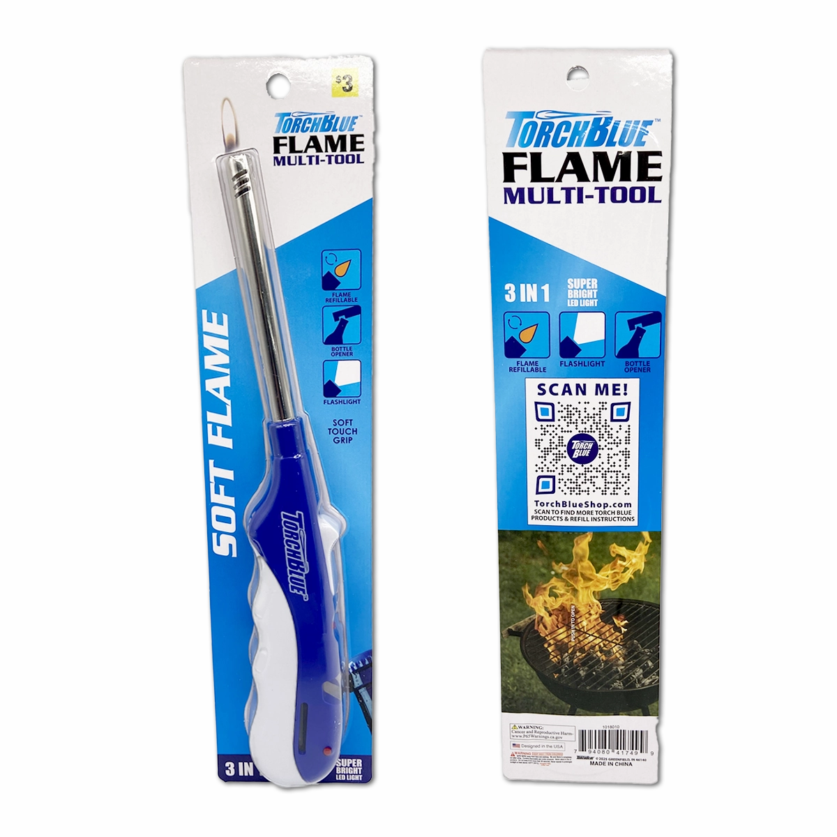Utility Soft Flame Multi-Tool Lighter - 9 Pieces Per Retail Ready Display 41749