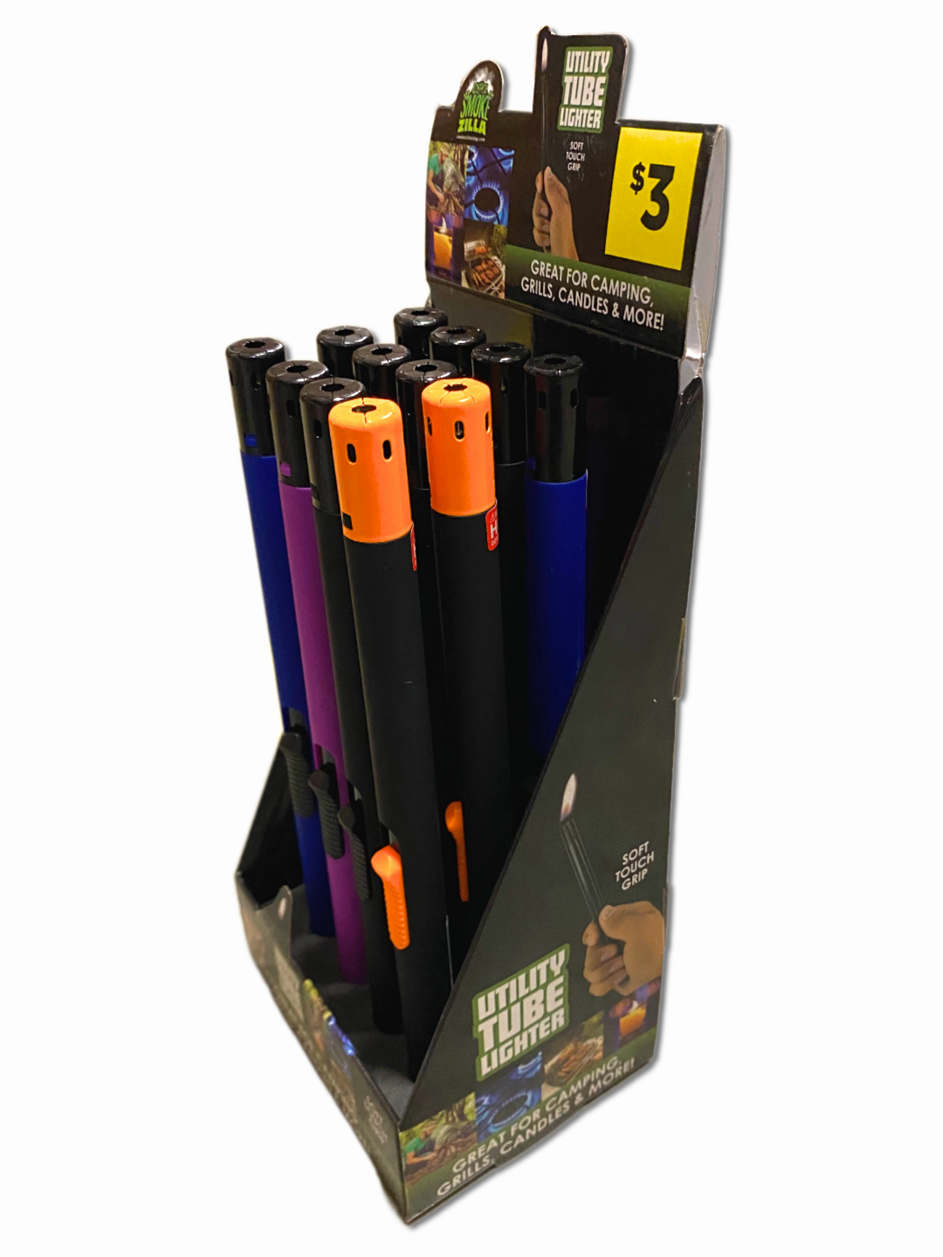 Utility Tube Lighter - 12 Pieces Per Retail Ready Display 40861