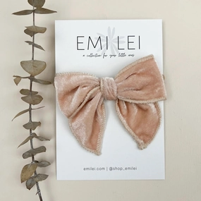 Velvet Fable Bow - Nylon Heaband