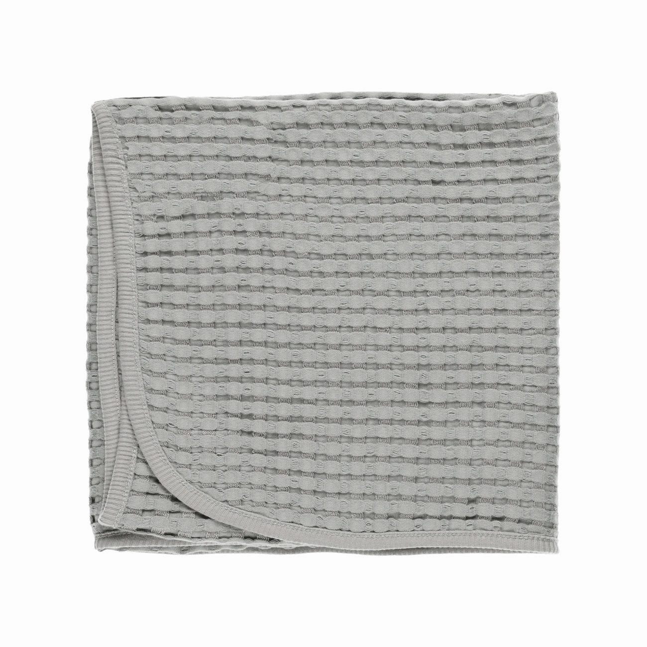 Waffle Baby Blanket - Dusty Blue - FINAL SALE