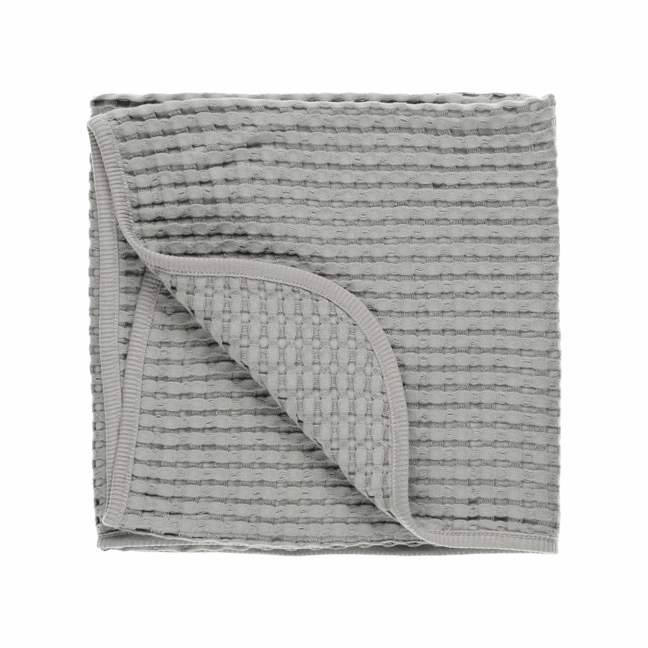 Waffle Baby Blanket - Dusty Blue - FINAL SALE