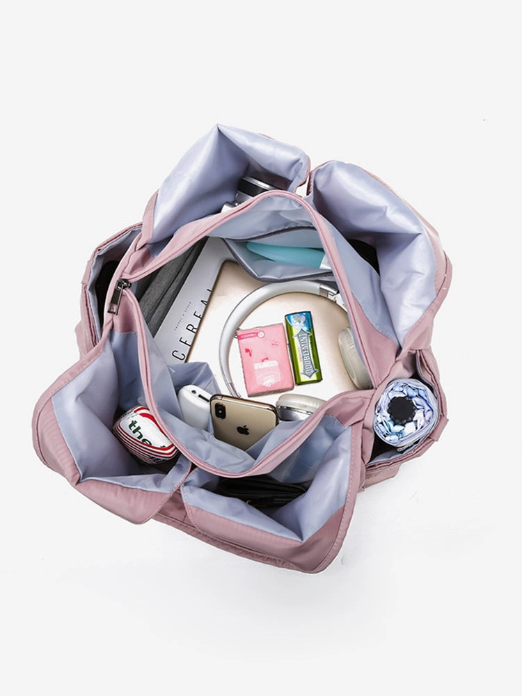 Women Fashion Large Waterproof Multi-function Nylon Travel Shoulder Tote Bag