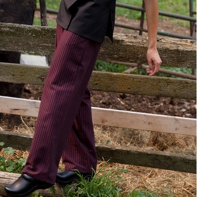 Yarn-Dyed Baggy Chef Pant