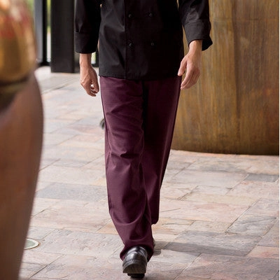 Yarn-Dyed Baggy Chef Pant