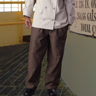 Yarn-Dyed Baggy Chef Pant